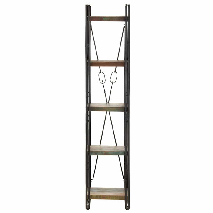 Bibliotecă cu 5 rafturi, 40x30x180 cm, lemn masiv reciclat - WALTI WALTI