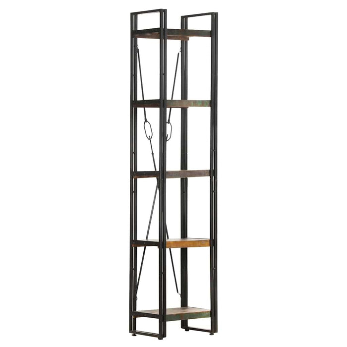 Bibliotecă cu 5 rafturi, 40x30x180 cm, lemn masiv reciclat - WALTI WALTI
