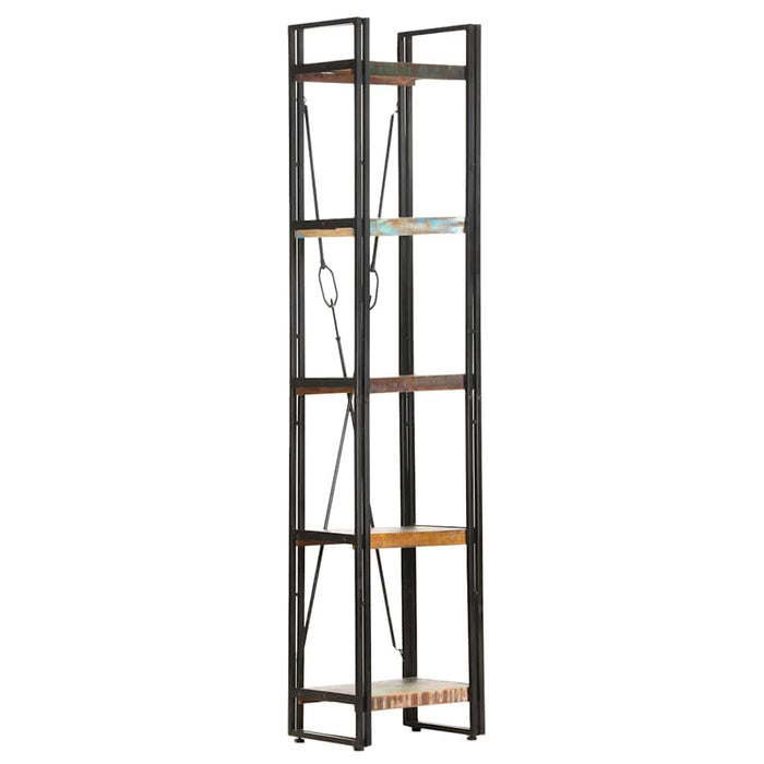 Bibliotecă cu 5 rafturi, 40x30x180 cm, lemn masiv reciclat - WALTI WALTI