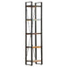 Bibliotecă cu 5 rafturi, 40x30x180 cm, lemn masiv reciclat - WALTI WALTI