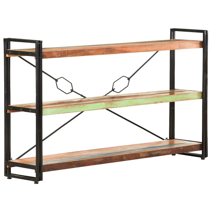 Bibliotecă cu 3 rafturi, 140x30x80 cm, lemn masiv reciclat - WALTI WALTI