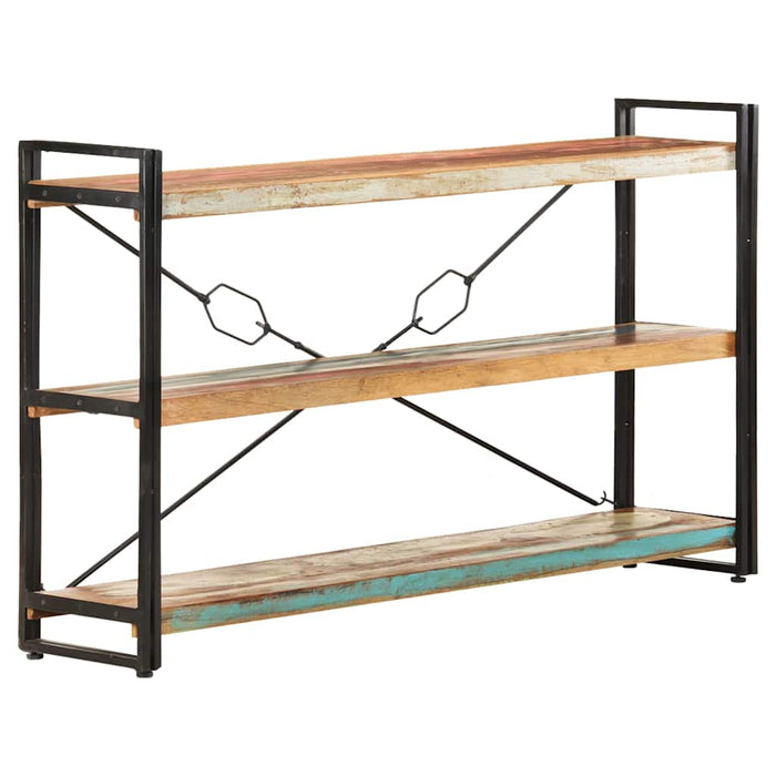 Bibliotecă cu 3 rafturi, 140x30x80 cm, lemn masiv reciclat - WALTI WALTI