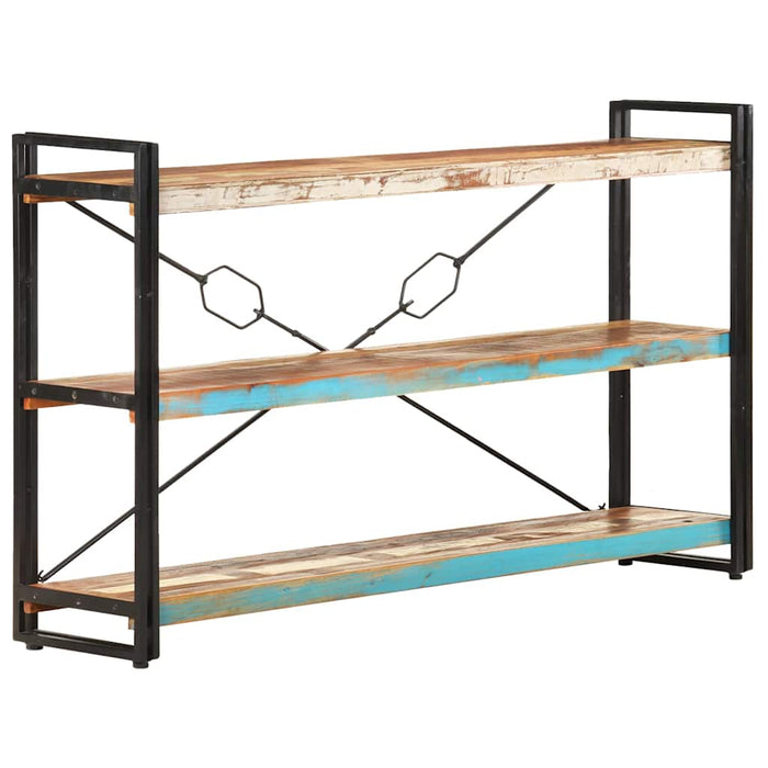 Bibliotecă cu 3 rafturi, 140x30x80 cm, lemn masiv reciclat - WALTI WALTI