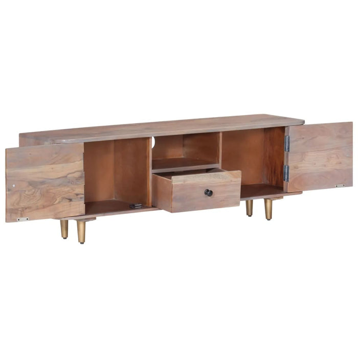 Comodă TV, 118x30x40 cm, lemn masiv de acacia - WALTI WALTI