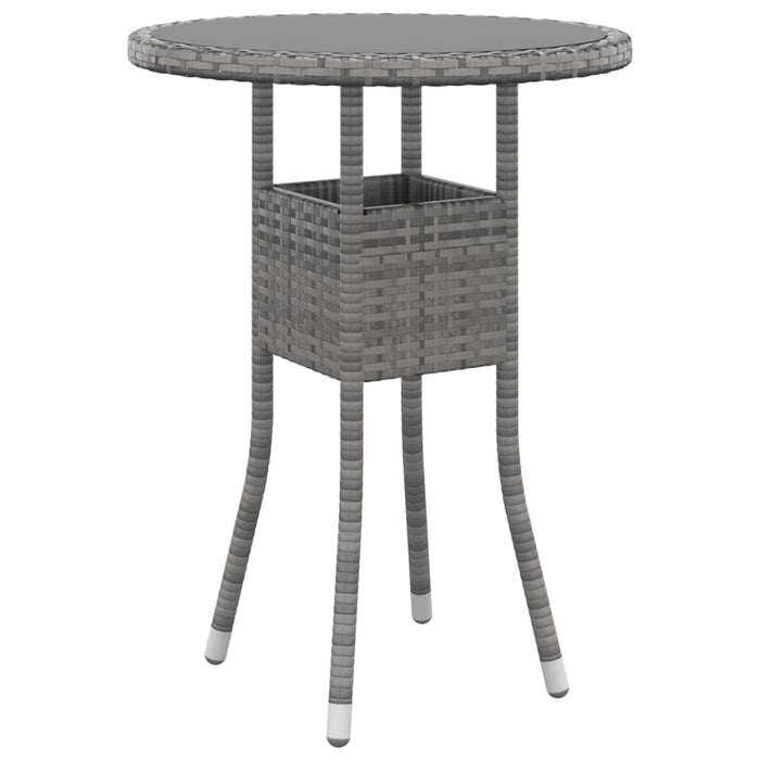 Set mobilier de grădină, 3 piese, gri, poliratan - WALTI WALTI