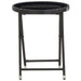 Set mobilier bistro grădină, 3 piese, negru, poliratan/sticlă - WALTI WALTI
