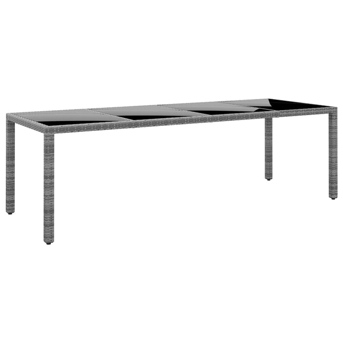 Set mobilier de grădină, 11 piese, gri, poliratan - WALTI WALTI