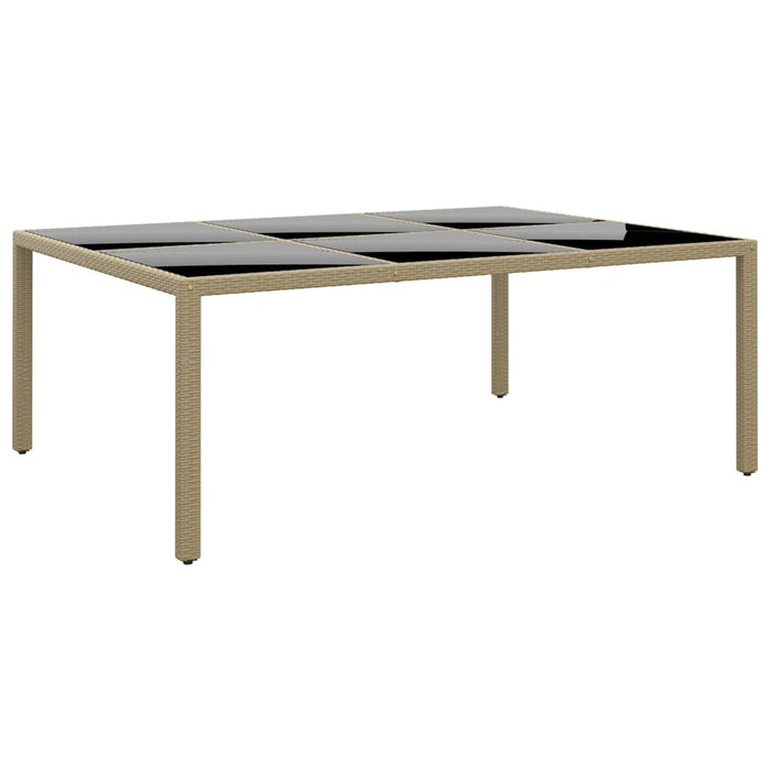 Set mobilier de grădină, 11 piese, bej, poliratan - WALTI WALTI