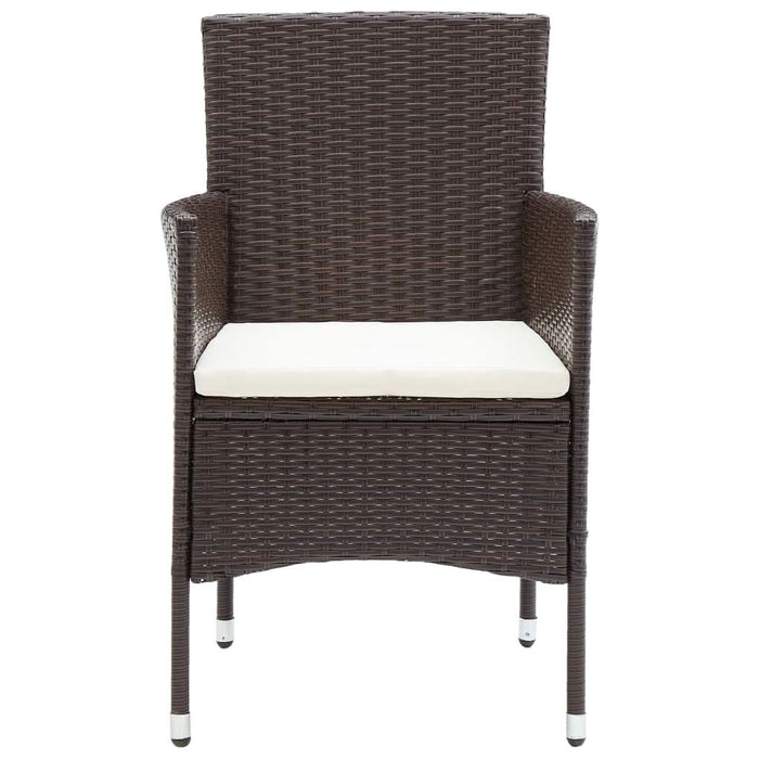 Set mobilier de grădină, 11 piese, maro, poliratan - WALTI WALTI