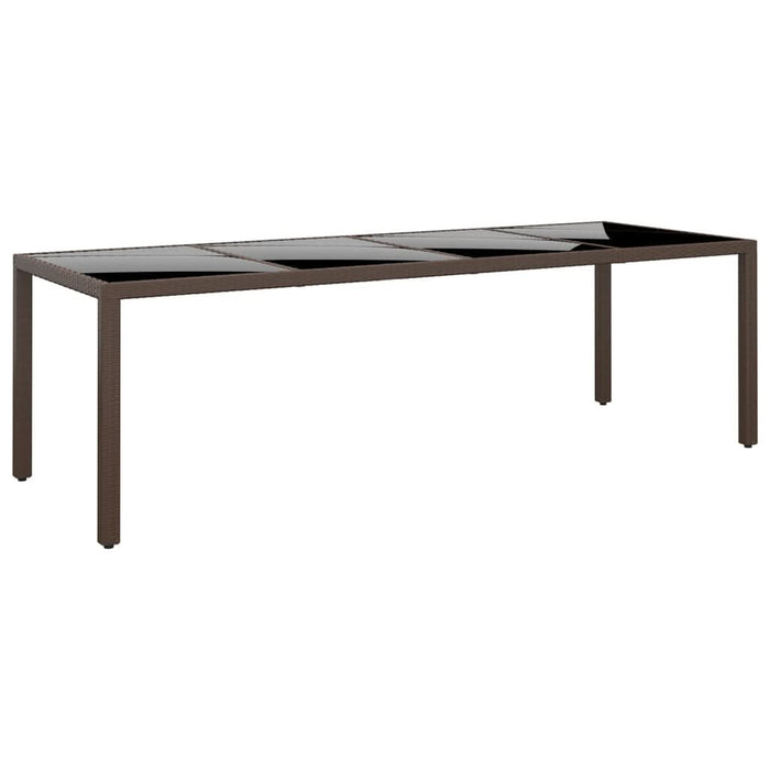 Set mobilier de grădină, 11 piese, maro, poliratan - WALTI WALTI