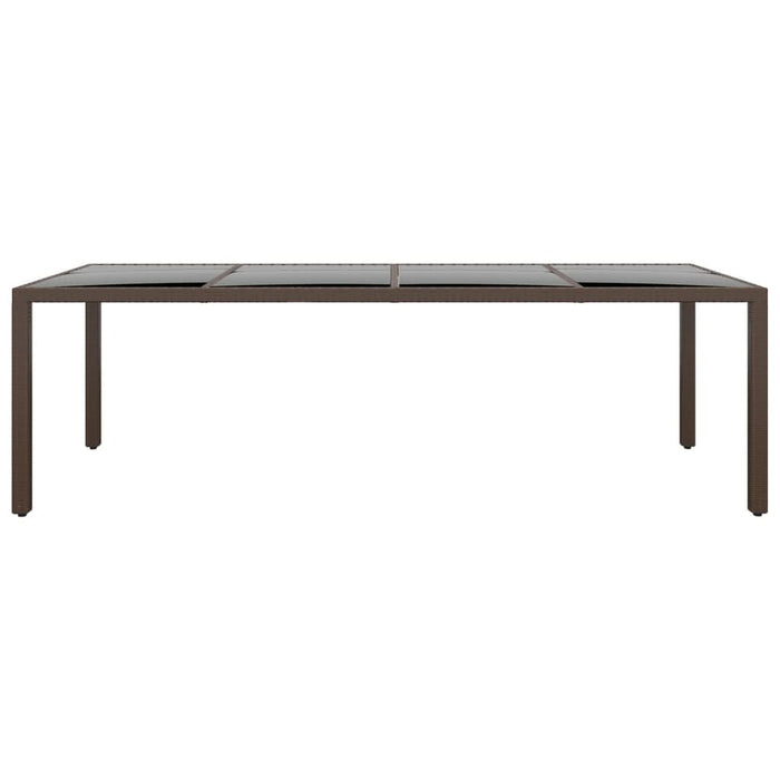 Set mobilier de grădină, 11 piese, maro, poliratan - WALTI WALTI