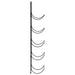 Suport sticle de vin montat pe perete, 5 sticle, negru, fier - WALTI WALTI