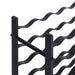 Suport sticle de vin pentru 36 de sticle, negru, fier - WALTI WALTI