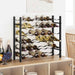 Suport sticle de vin pentru 36 de sticle, negru, fier - WALTI WALTI