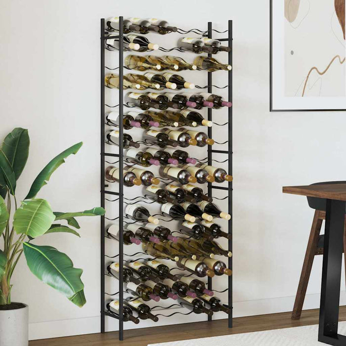 Suport de vin pentru 96 de sticle, negru, fier - WALTI WALTI