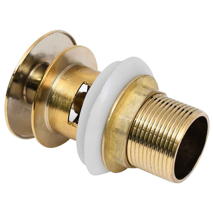 Ventil scurgere push, funcție de preaplin, auriu 6,4x6,4x9,1 cm - WALTI WALTI