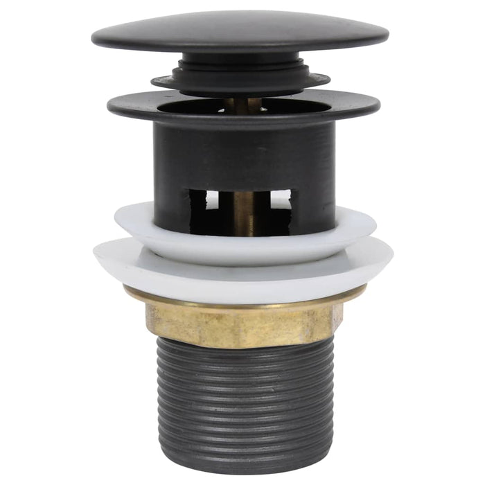 Ventil scurgere push, funcție de preaplin, gri, 6,4x6,4x9,1 cm - WALTI WALTI