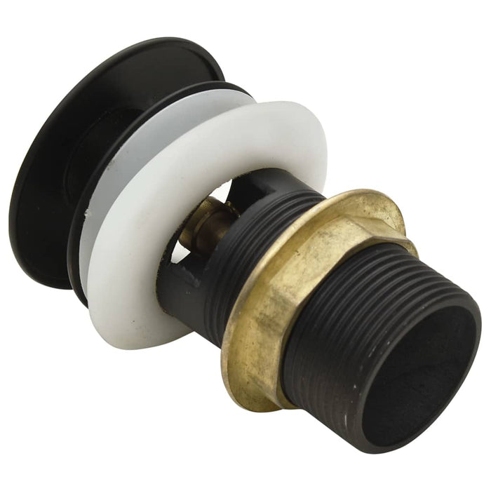 Ventil scurgere push, funcție de preaplin, gri, 6,4x6,4x9,1 cm - WALTI WALTI