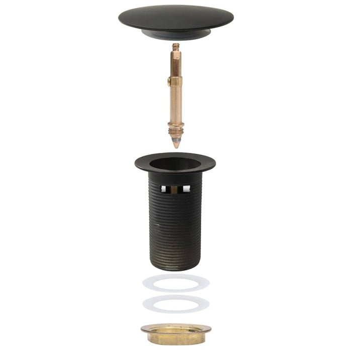 Ventil scurgere push, funcție de preaplin, gri, 6,4x6,4x9,1 cm - WALTI WALTI