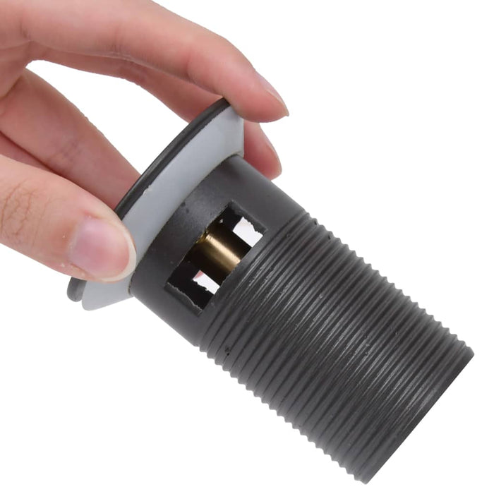 Ventil scurgere push, funcție de preaplin, gri, 6,4x6,4x9,1 cm - WALTI WALTI
