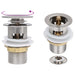Ventil scurgere push funcție de preaplin argintiu 6,4x6,4x9,1cm - WALTI WALTI
