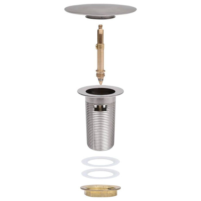 Ventil scurgere push funcție de preaplin argintiu 6,4x6,4x9,1cm - WALTI WALTI