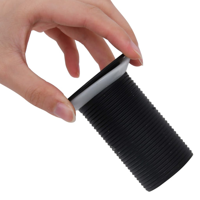 Ventil scurgere push, fără preaplin, negru 6,4x6,4x9,1 cm - WALTI WALTI