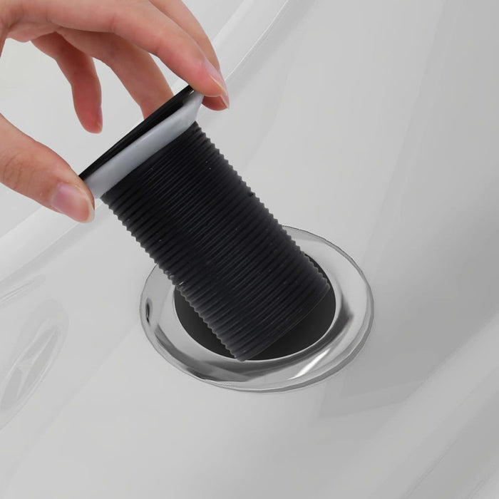 Ventil scurgere push, fără preaplin, negru 6,4x6,4x9,1 cm - WALTI WALTI
