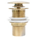 Ventil scurgere push, fără preaplin, auriu 6,4x6,4x9,1 cm - WALTI WALTI