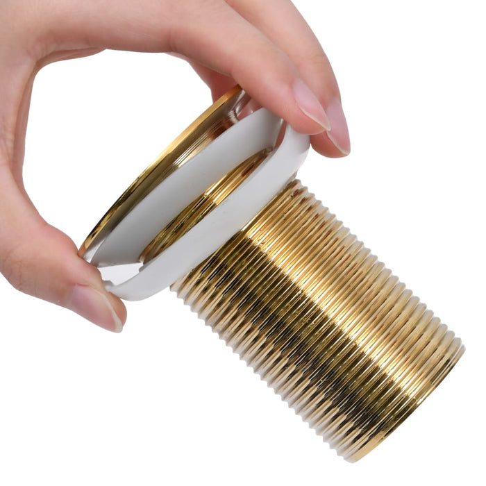 Ventil scurgere push, fără preaplin, auriu 6,4x6,4x9,1 cm - WALTI WALTI