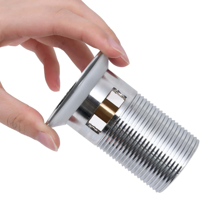 Ventil scurgere push, fără preaplin, argintiu 6,4x6,4x9,1 cm - WALTI WALTI