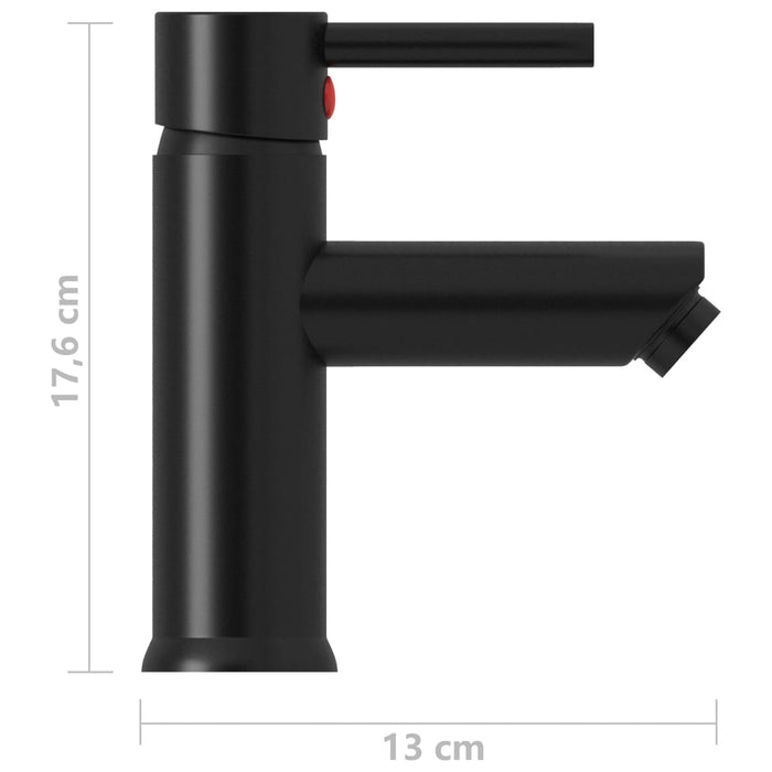 Robinet chiuvetă de baie, negru, 130x176 mm - WALTI WALTI