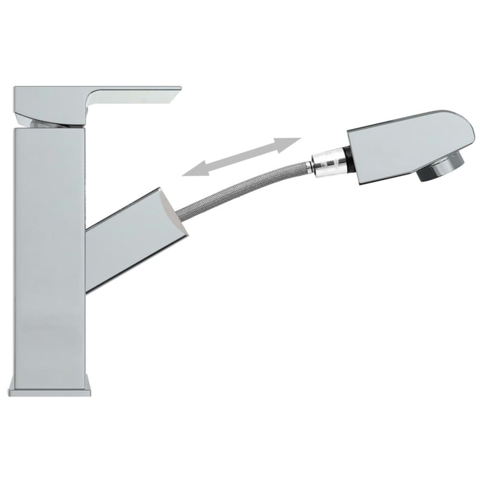 Robinet chiuvetă baie retractabil, finisaj cromat, 157x172 mm - WALTI WALTI