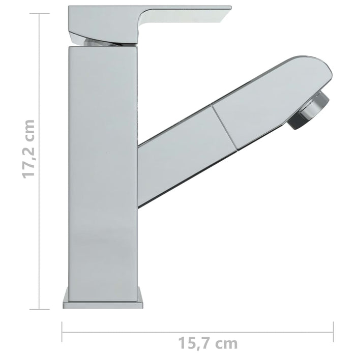 Robinet chiuvetă baie retractabil, finisaj cromat, 157x172 mm - WALTI WALTI