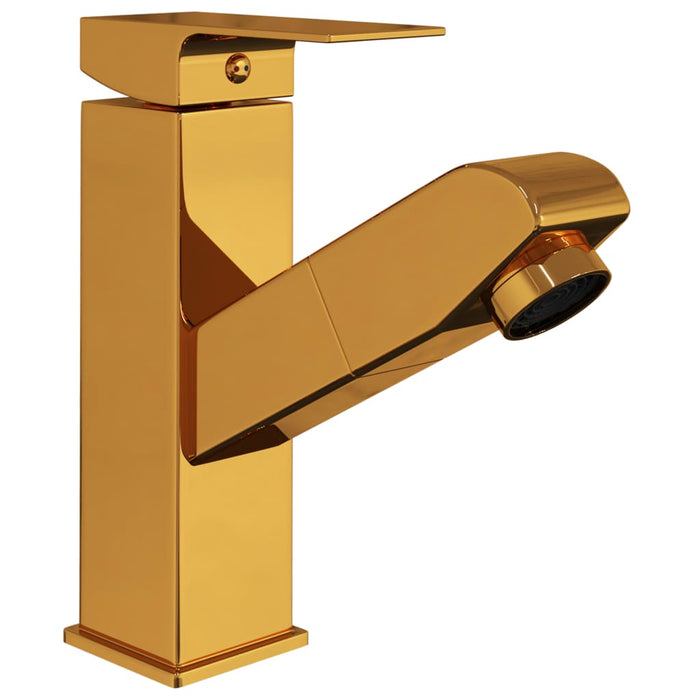 Robinet chiuvetă de baie retractabil, auriu, 157x172 mm - WALTI WALTI