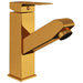 Robinet chiuvetă de baie retractabil, auriu, 157x172 mm - WALTI WALTI
