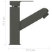 Robinet chiuvetă de baie retractabil, gri, 157x172 mm - WALTI WALTI