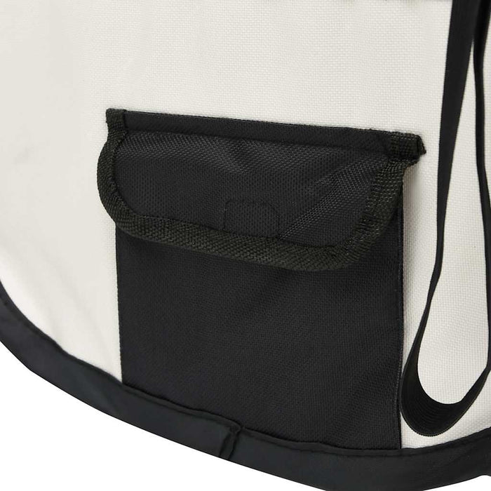 Țarc de câini pliabil cu sac de transport, negru, 90x90x58 cm - WALTI WALTI