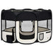 Țarc de câini pliabil cu sac de transport, negru, 125x125x61 cm - WALTI WALTI