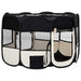 Țarc de câini pliabil cu sac de transport, negru, 125x125x61 cm - WALTI WALTI