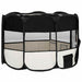 Țarc de câini pliabil cu sac de transport, negru, 125x125x61 cm - WALTI WALTI