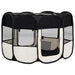 Țarc de câini pliabil cu sac de transport, negru, 125x125x61 cm - WALTI WALTI