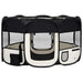 Țarc de câini pliabil cu sac de transport, negru, 145x145x61 cm - WALTI WALTI