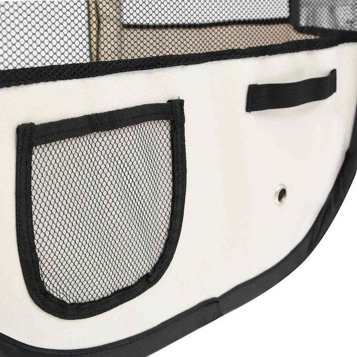 Țarc câini pliabil cu sac de transport, albastru, 125x125x61 cm - WALTI WALTI