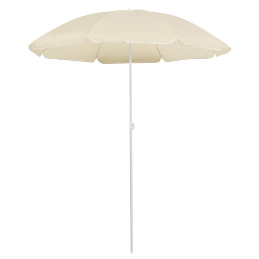 Umbrelă de soare de grădină, stâlp din oțel, nisipiu, 180 cm - WALTI WALTI
