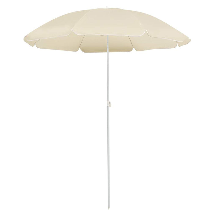 Umbrelă de soare de grădină, stâlp din oțel, nisipiu, 180 cm WALTI