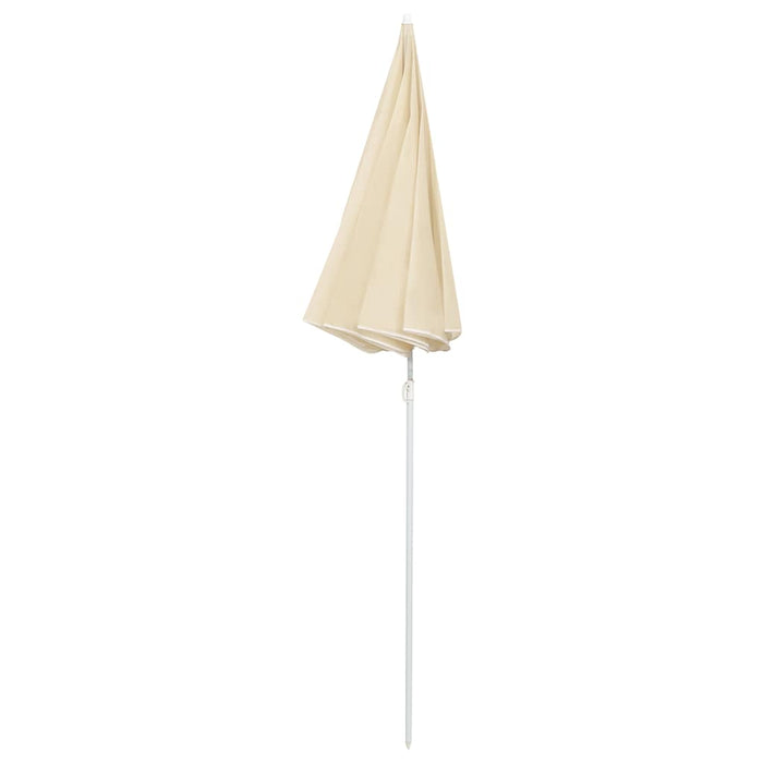 Umbrelă de soare de grădină, stâlp din oțel, nisipiu, 180 cm WALTI
