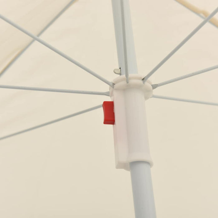 Umbrelă de soare de grădină, stâlp din oțel, nisipiu, 180 cm WALTI