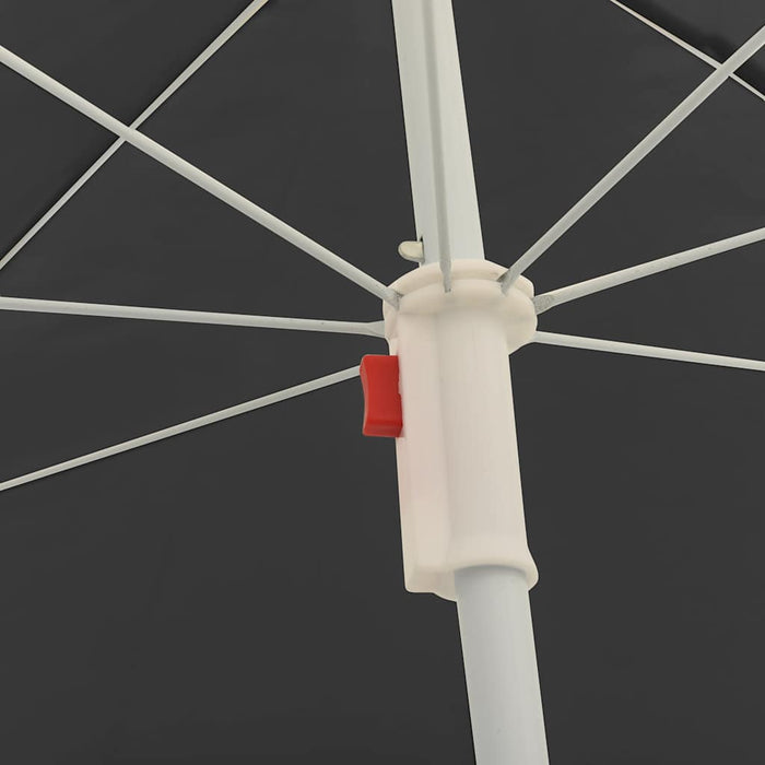 Umbrelă de soare de grădină, stâlp din oțel, antracit, 180 cm WALTI