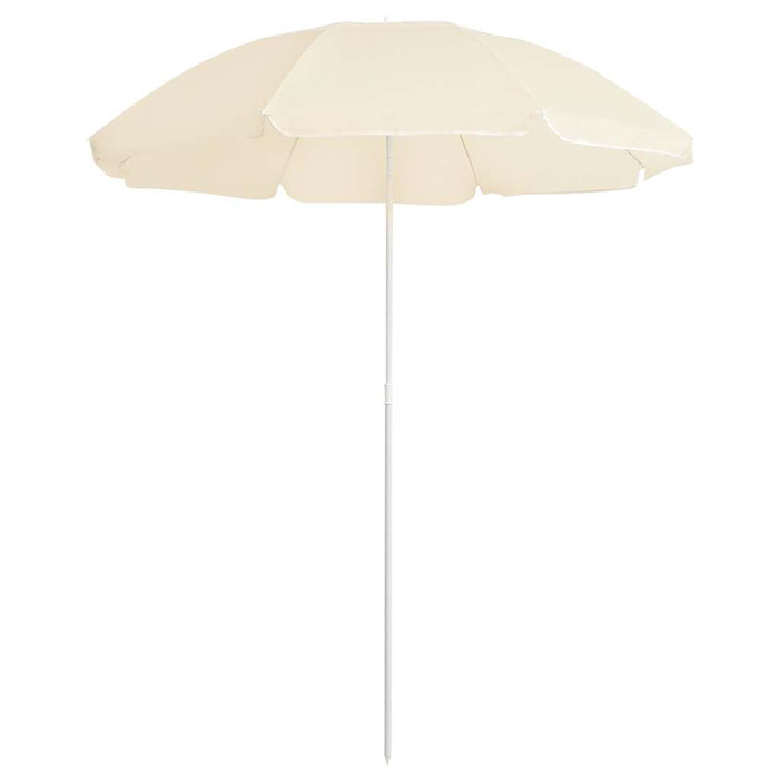 Umbrelă de soare de grădină, stâlp din oțel, nisipiu, 180 cm WALTI